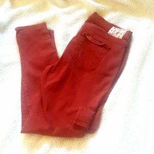 True Religion Brand Red  Jeans